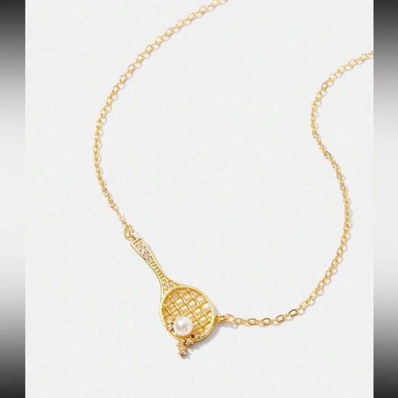 Tennis racket necklace N825 - Picture 1 of 5